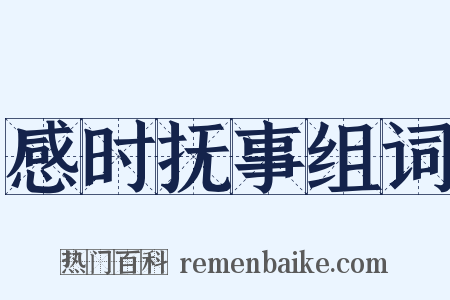 感时抚事组词是什么意思的图片